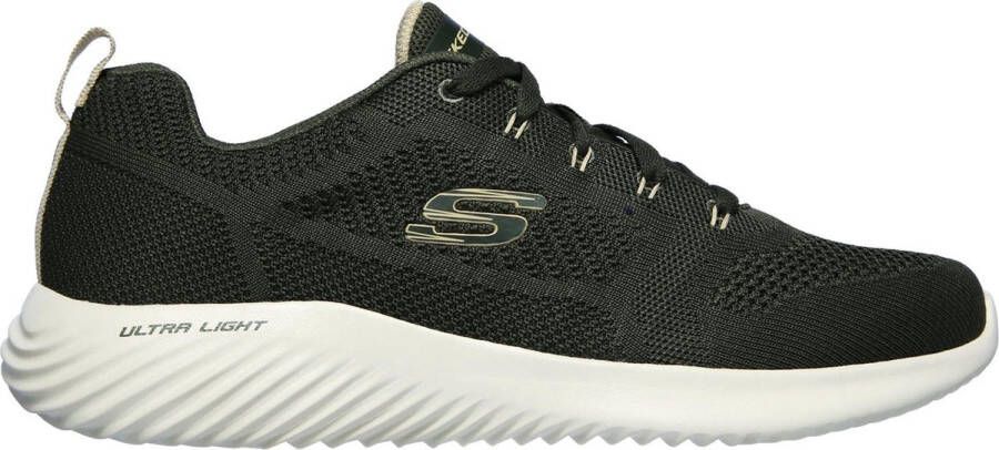 Skechers Bounder-Rinstet Heren Sneakers Olive