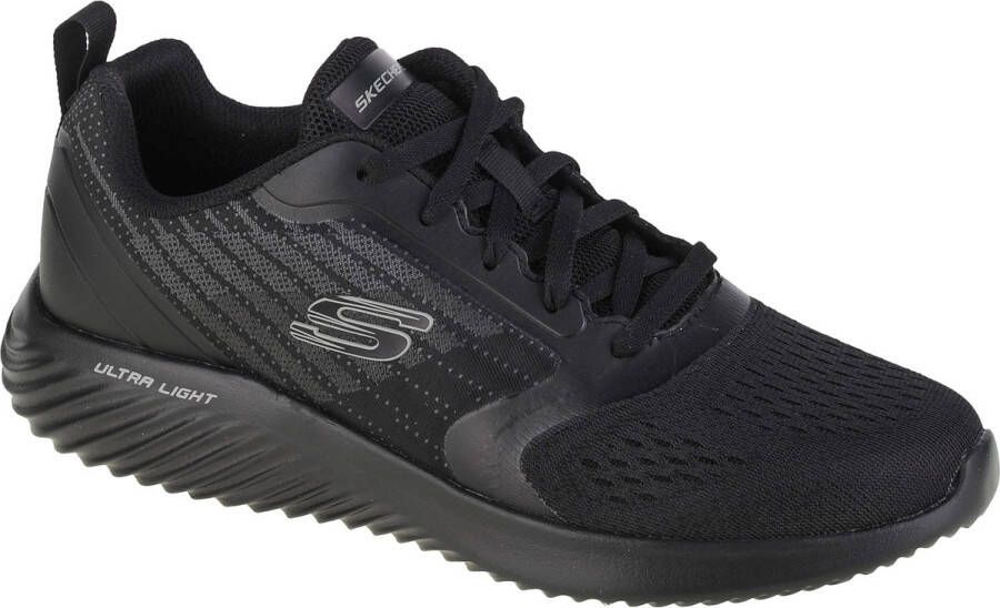 Skechers Bounder Verkona 232004-BBK Mannen Zwart Sneakers