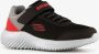 Skechers Bounders jongens sneakers zwart grijs Uitneembare zool - Thumbnail 1