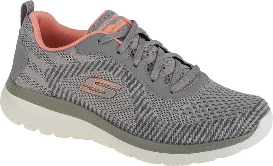 Skechers Bountiful-Purist 149220-GYCL Vrouwen Grijs Sneakers Sportschoenen