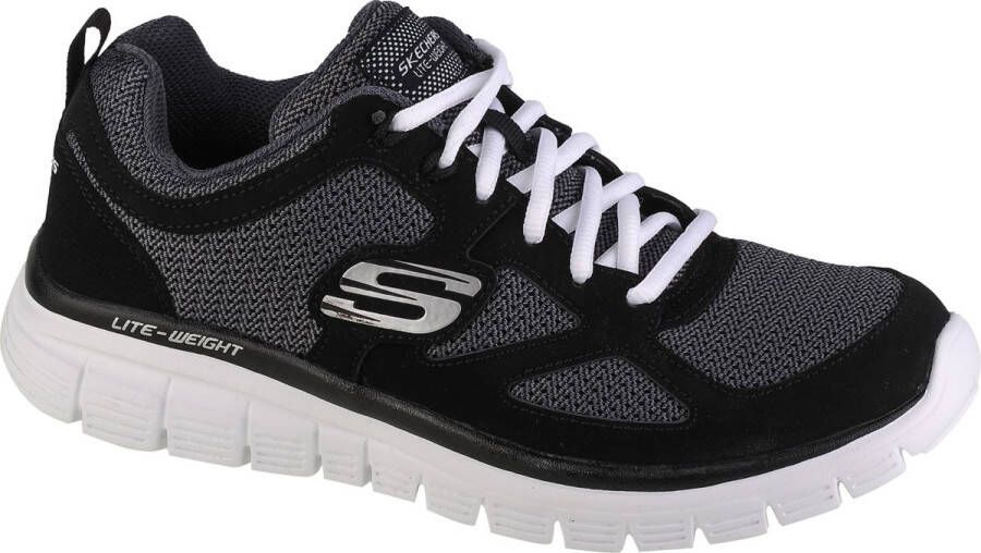 Skechers Burns-Agoura 52635-BKW Mannen Grijs Sneakers Sportschoenen