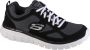 Skechers Burns-Agoura 52635-BKW Mannen Grijs Sneakers Sportschoenen - Thumbnail 1