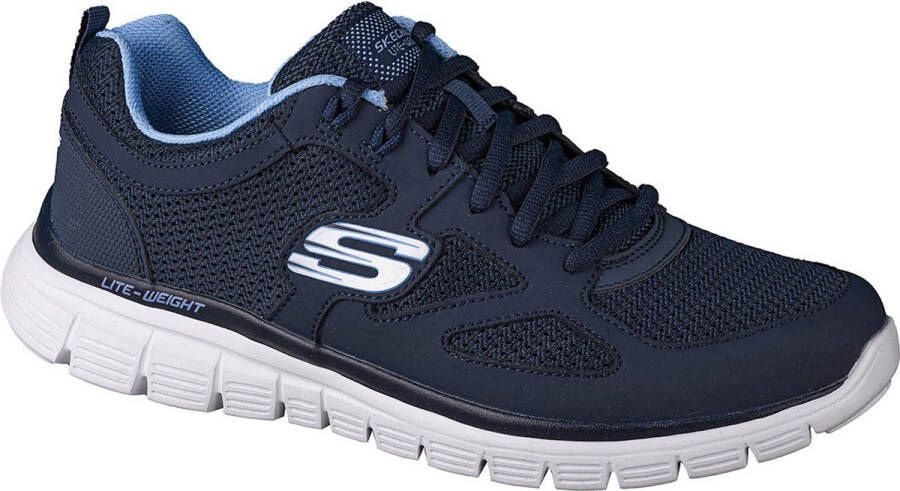 Skechers Burns Agoura 52635-NVY Mannen Marineblauw Sneakers Sportschoenen