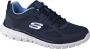 Skechers Burns Agoura 52635-NVY Mannen Marineblauw Sneakers Sportschoenen - Thumbnail 6