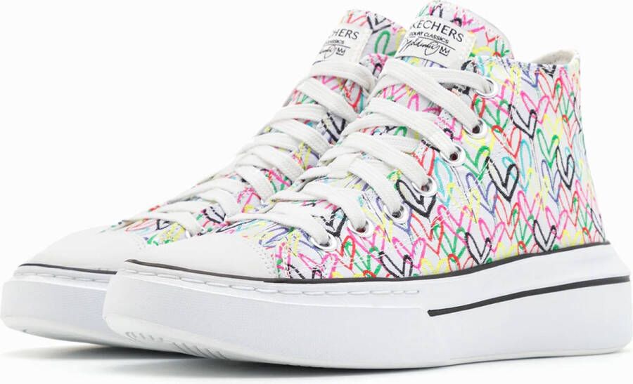 Skechers Sneakers CORDOVA CLASSIC-LOVE LETTERS met schattige hartjesprint vrijetijdsschoen lage schoen veterschoen