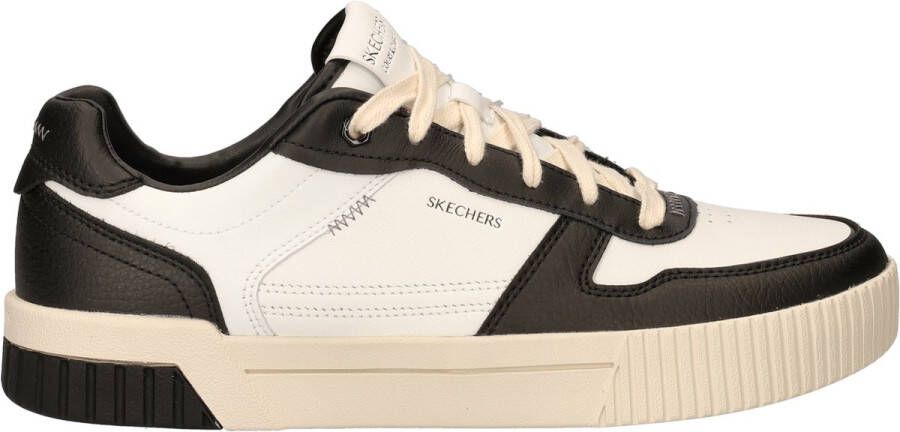 Skechers Court Classic Jade dames sneaker Wit zwart