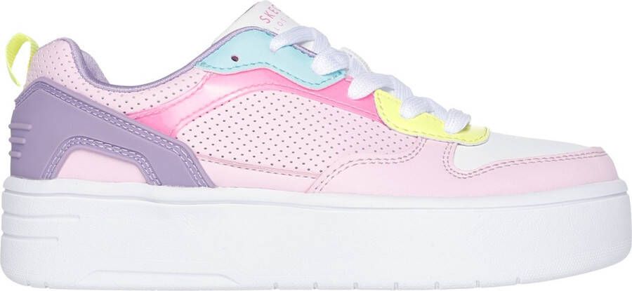 Skechers Court High Classic Crush Meisjes Sneakers Roze Multicolour - Foto 2