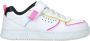 Skechers Court Squad Color Remix Sneaker Meisjes Wit multi - Thumbnail 1