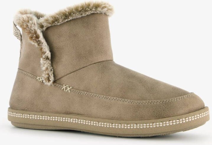 Skechers Cozy Campfire dames pantoffels beige Extra comfort Memory Foam