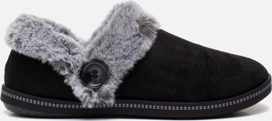 Skechers Cozy Campfire gevoerde dames pantoffels Zwart Extra comfort Memory Foam