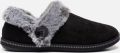 Skechers Cozy Campfire gevoerde dames pantoffels Zwart Maat Extra comfort Memory Foam39 - Zwart