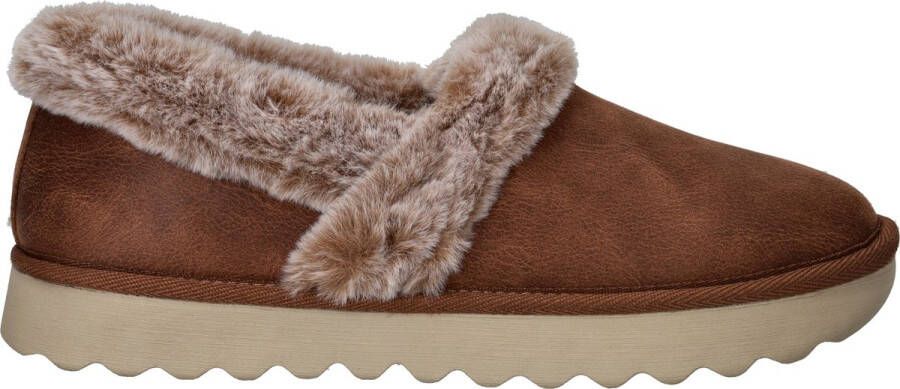Skechers Cozy Up Pantoffels Dames Bruin