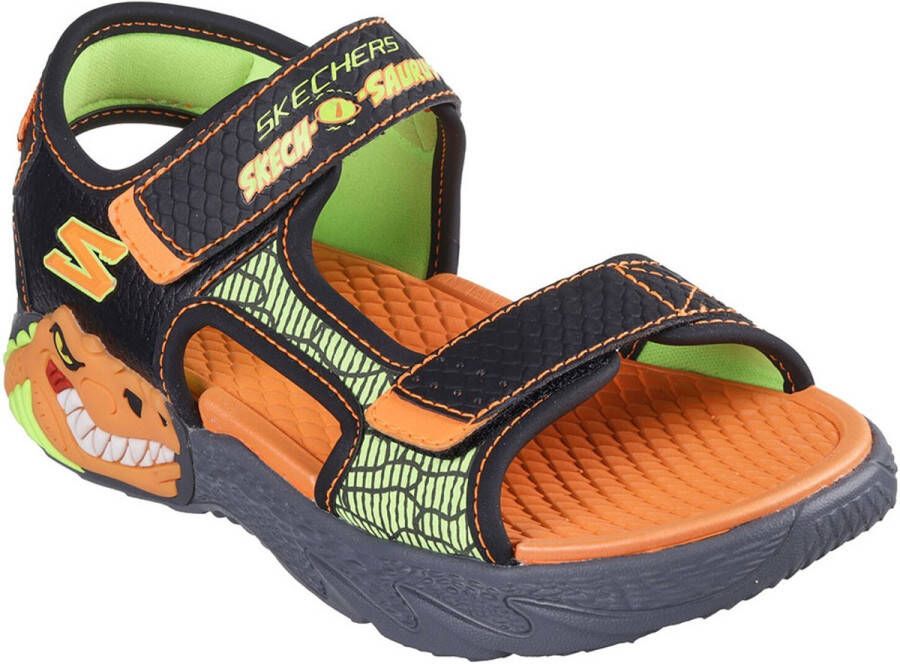 Skechers Creature Splash Sandalen Oranje Zwart 1 2 Jongens
