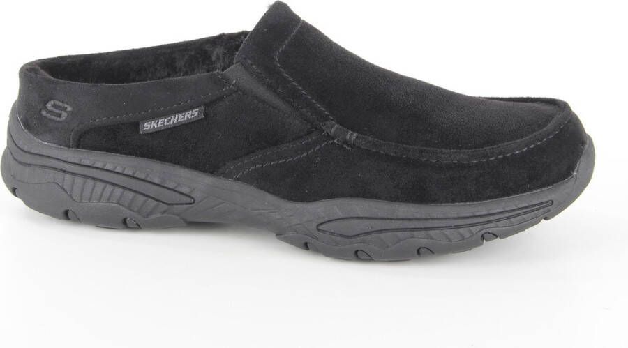 Skechers 204402 BLK heren pantoffel (open hiel) zwart