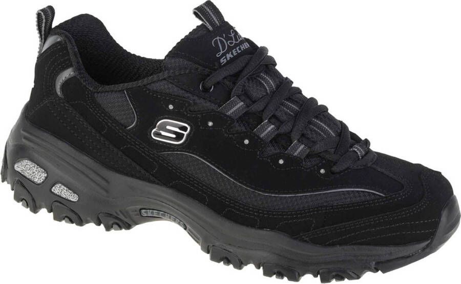 Skechers D Lites Biggest Fan 11930-BBK Vrouwen Zwart Sneakers