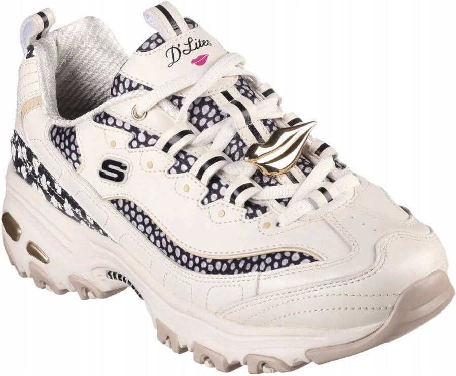 Skechers D LITES BLOEMEN SCHOENEN ZWART (DAMES SNEAKERS)
