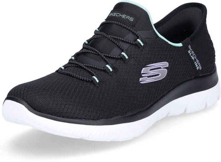 Skechers Dames Slip-ins Summits Diamond Dream Sneakers 150123 BKTQ Black Turquoise