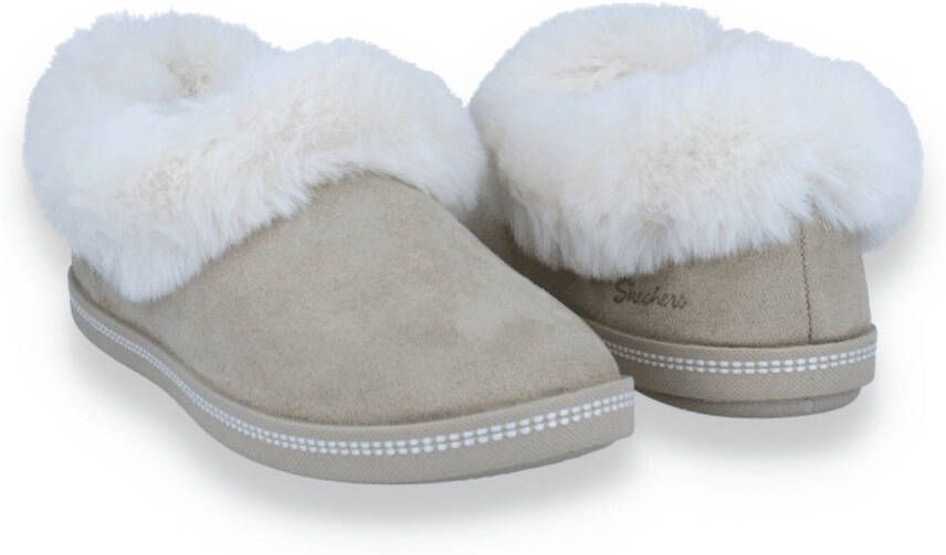 Skechers Dames Pantoffel Cozy Campfire-winter Nights Sand Beige