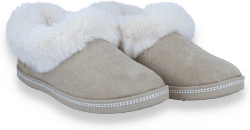 Skechers Dames Pantoffel Cozy Campfire-winter Nights Sand Beige