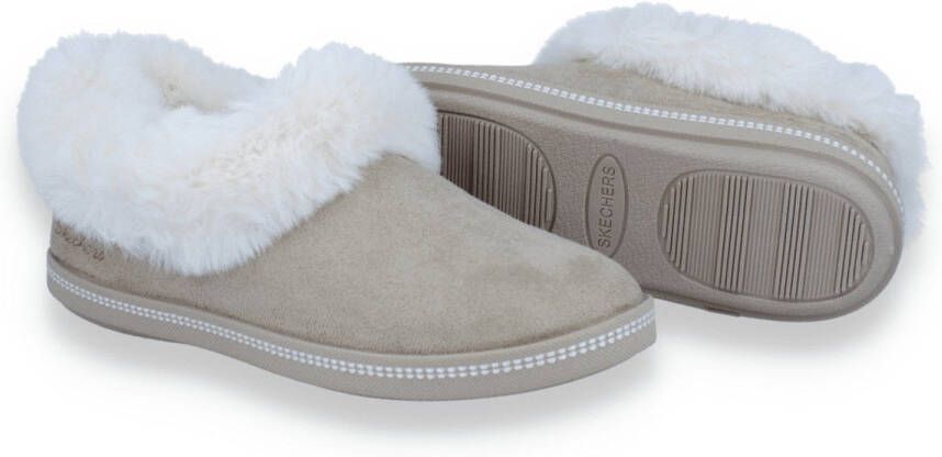 Skechers Dames Pantoffel Cozy Campfire-winter Nights Sand Beige