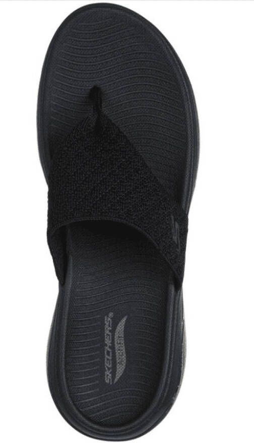 Skechers Dames Slipper Go Walk Arch Fit Sandal Spe ZWART