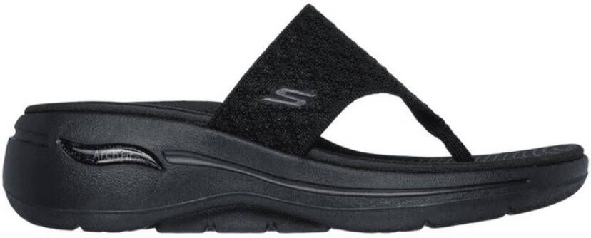 Skechers Dames Slipper Go Walk Arch Fit Sandal Spe ZWART