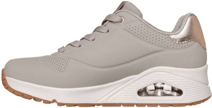 Skechers Sneakers UNO GOLDEN AIR Vrijetijdsschoen lage schoen veterschoen met metallic inzet