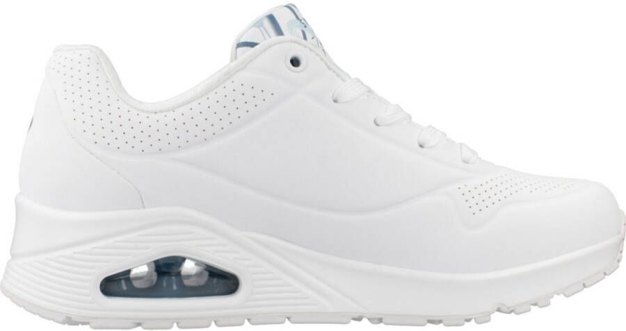 Skechers Dames Sneaker Uno- Spread The Love Wit Blauw