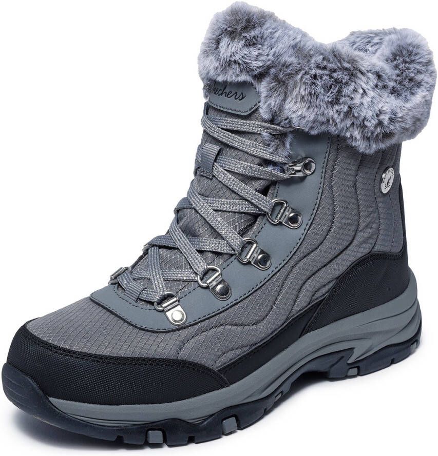 Skechers Dames Trego Stormie Winterlaarzen Boots 167893 CCL Charcoal