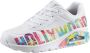 Skechers Dames Uno ÉÉN VOOR STERREN! Sneaker Hollywood 177995 WMLT wit kleurrijk - Thumbnail 1