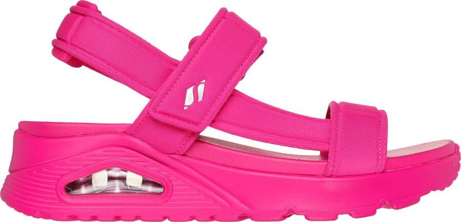 Skechers Stijlvolle platte sandalen voor vrouwen Pink Dames