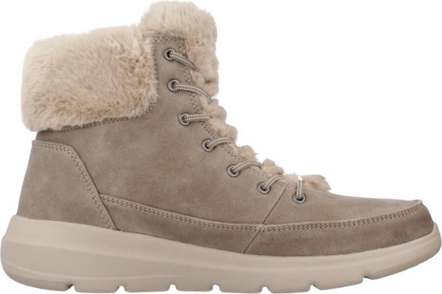Skechers Dames Winterlaarzen GLACIAL ULTRA WONDERLAND Beige stijlvol en Warm