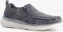 Skechers Delson 2.0 Larwin heren instappers blauw - Thumbnail 1