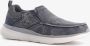 Skechers Delson 2.0 Larwin heren instappers blauw - Thumbnail 1