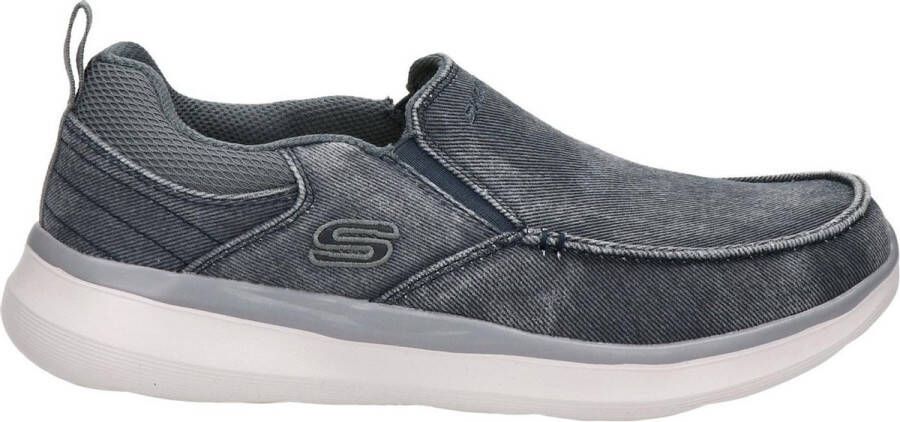 Skechers Delson 2.0 Larwin heren instappers blauw