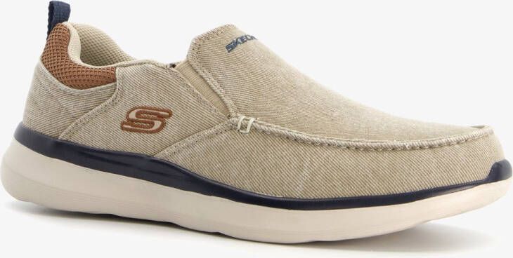 Skechers Delson 2.0 Larwin heren instappers beige