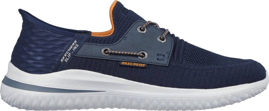 Skechers Slip-Ins Delson 3.0 Roth Instappers Heren Blauw