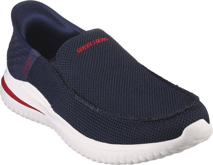 Skechers Blauwe Sandalen met Stoffen Voering en Rubberen Zool Blue Heren