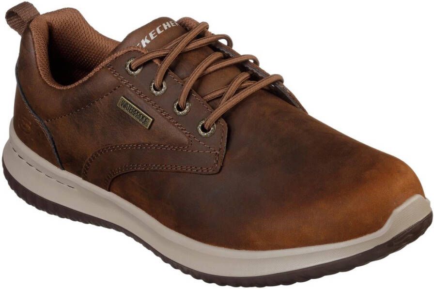 Skechers Delson Antigo bruin lederen sportschoenen - Foto 1