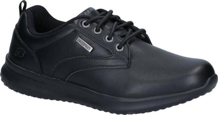 Skechers Delson Antigo Zwarte Veterschoenen Heren