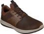 Skechers Delson Axton Heren Veterschoenen Bruin - Thumbnail 1