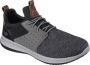 Skechers Delson Camben Heren Veterschoenen Grijs - Thumbnail 1