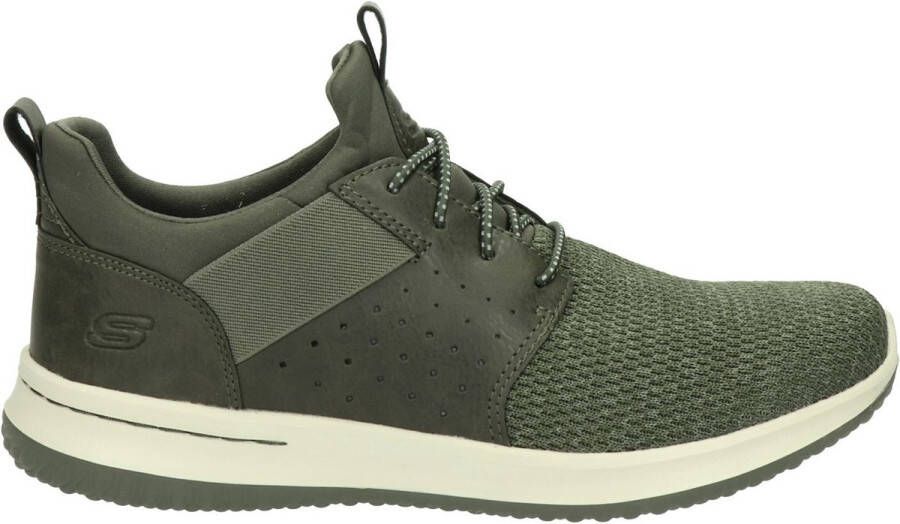 Skechers Delson Camben Heren Veterschoenen Groen