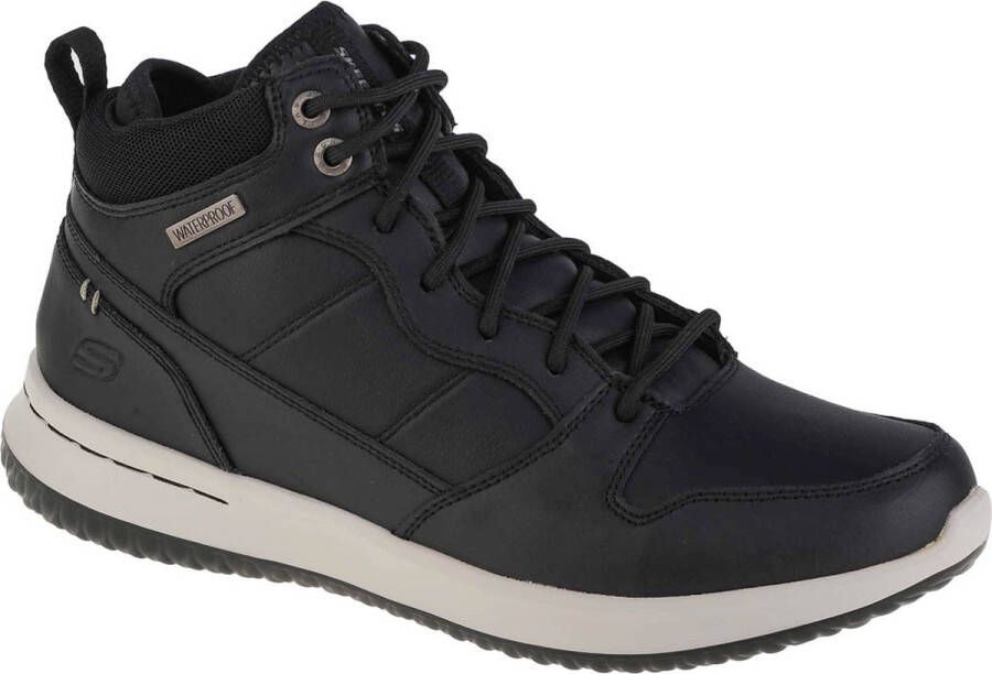 Skechers Delson Selecto 65801-BLK Mannen Zwart Schoenen Sneakers