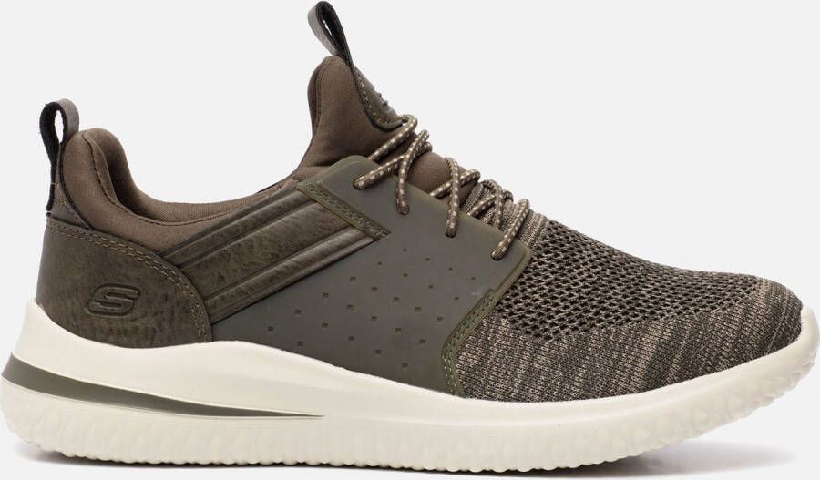 Skechers Groene Heren Sneaker Comfortabel en veelzijdig