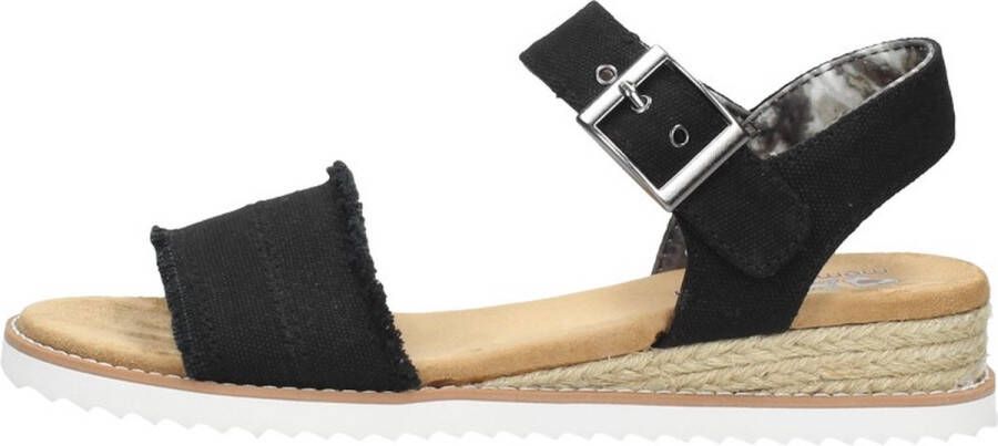 Skechers Sandalen Bobs Desert Kiss Adobe Princess 113541 BLK Zwart