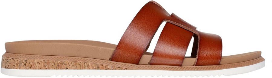 Skechers Desert Kiss Low Peak Look Dames Slippers Bruin