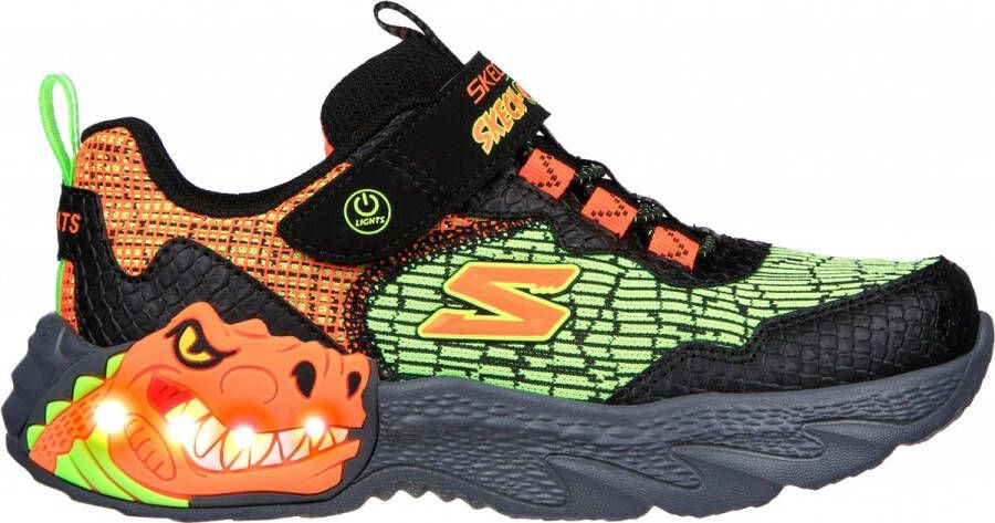Skechers Dino Lights Sneakers zwart Synthetisch Heren - Foto 2