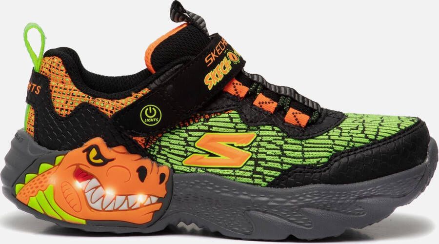 Skechers Dino Lights Sneakers zwart Synthetisch Heren