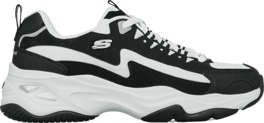 Skechers D'Lites 4.0-Fancy Spirit Dames Sneakers Zwart Wit
